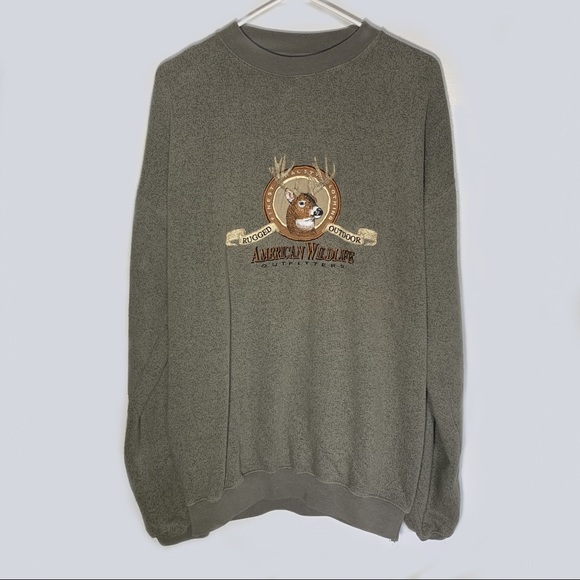 Vintage American Wildlife Embroidered Sweater - Picture 1 of 3